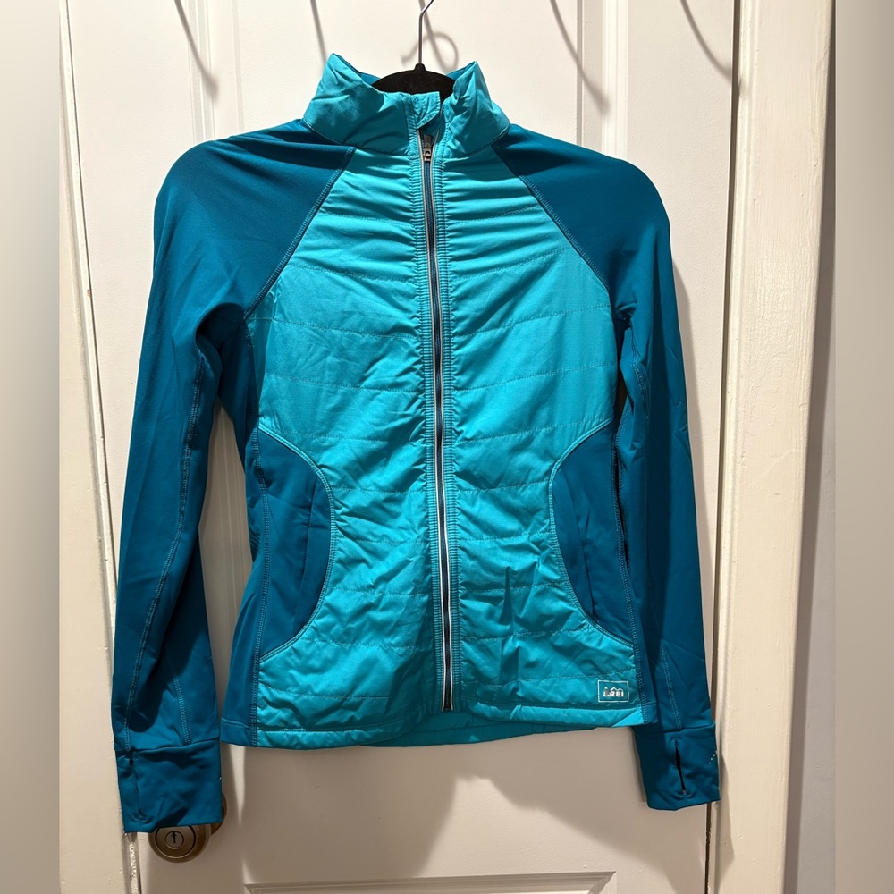 REI Women's Blue Lightweight Running Hiking Jacket Size XXS